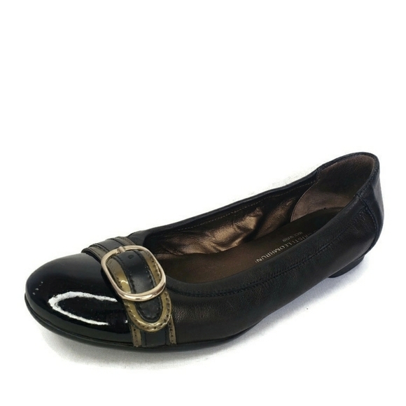 AGL Attilio Giusti Leombruni Leather Cap Toe Flats - Picture 1 of 12